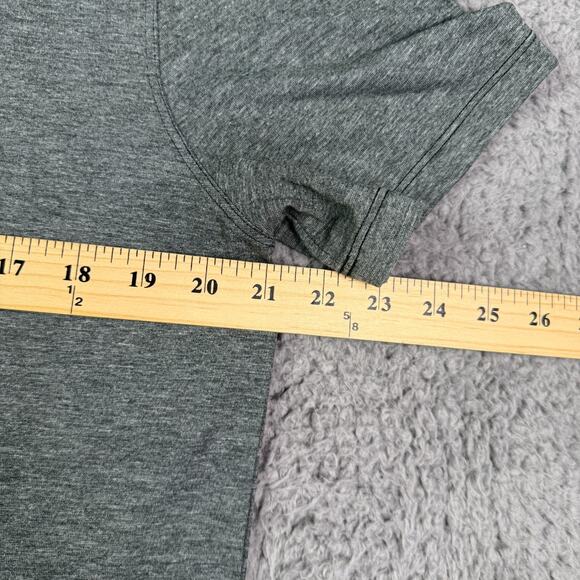 Lululemon Evolution Polo Shirt Mens L Gray Short Sleeve Golf Soft Stretch - Picture 7 of 9